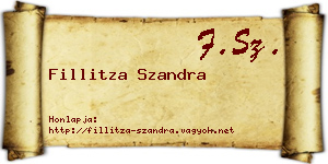 Fillitza Szandra névjegykártya